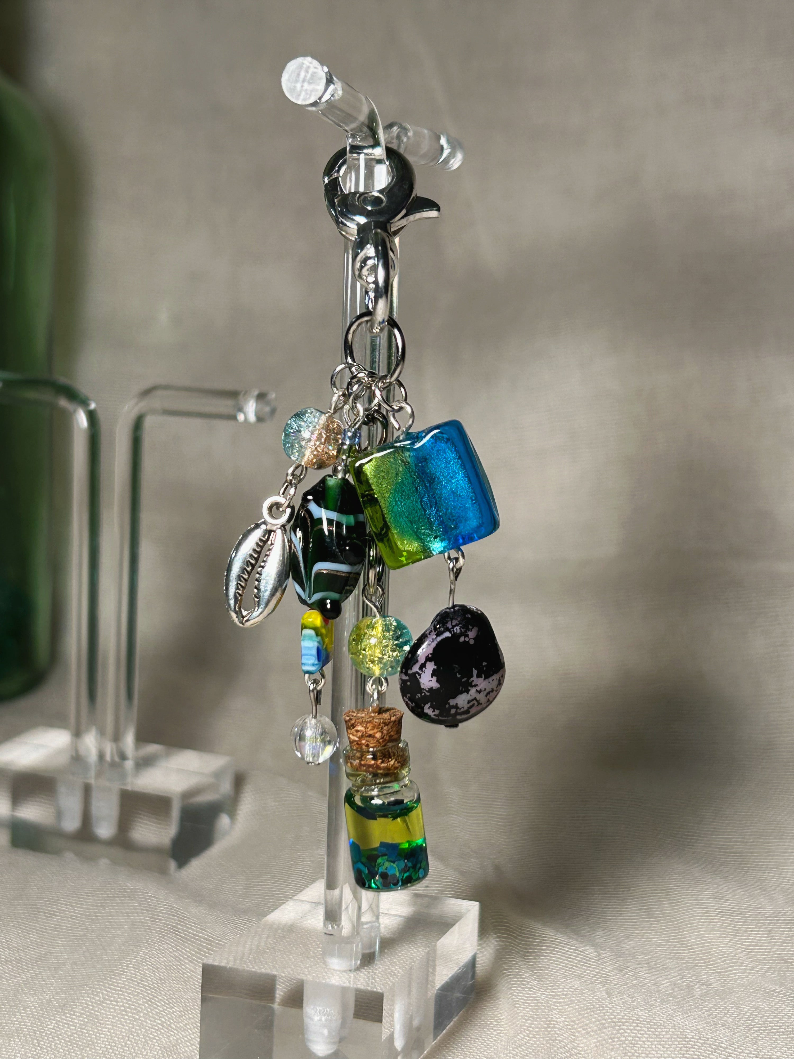 Layered Keychain Bag Charm