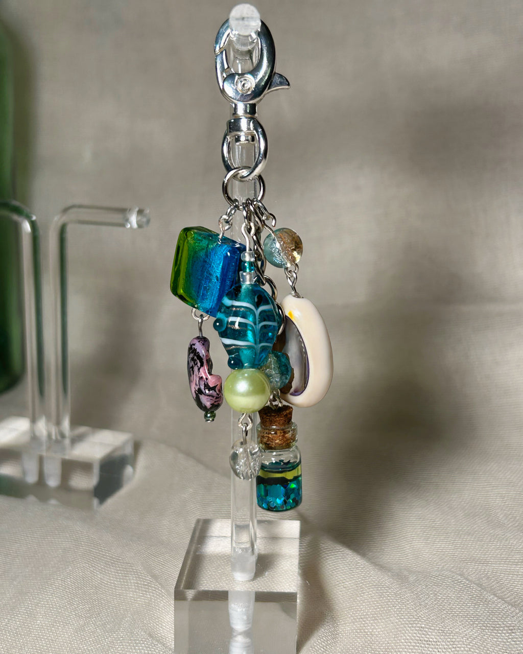 Layered Keychain Bag Charm