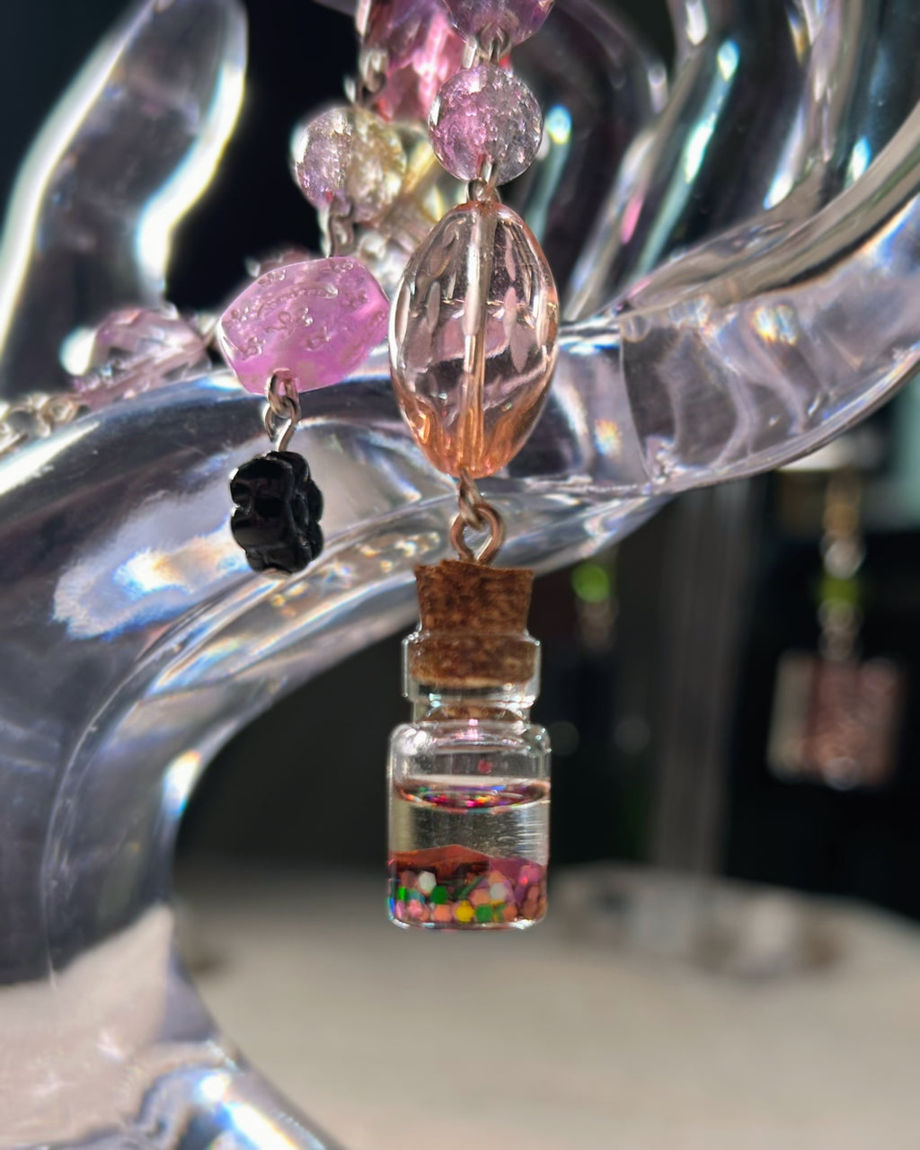 Layered Keychain Bag Charm