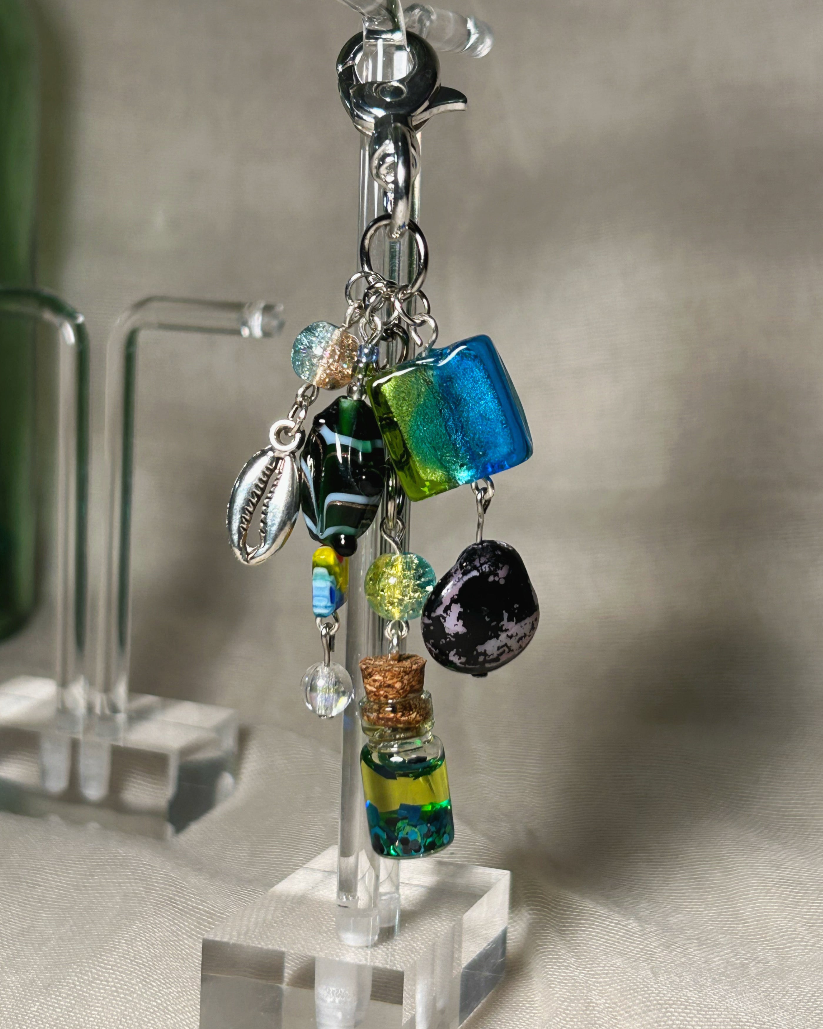 Layered Keychain Bag Charm